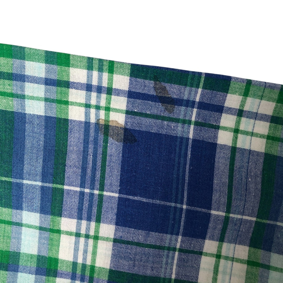 90'S Ralph Lauren POLO SPORT short sleeve button down check shirt made in Canada men's size L cotton blue type Vintage Second Hand