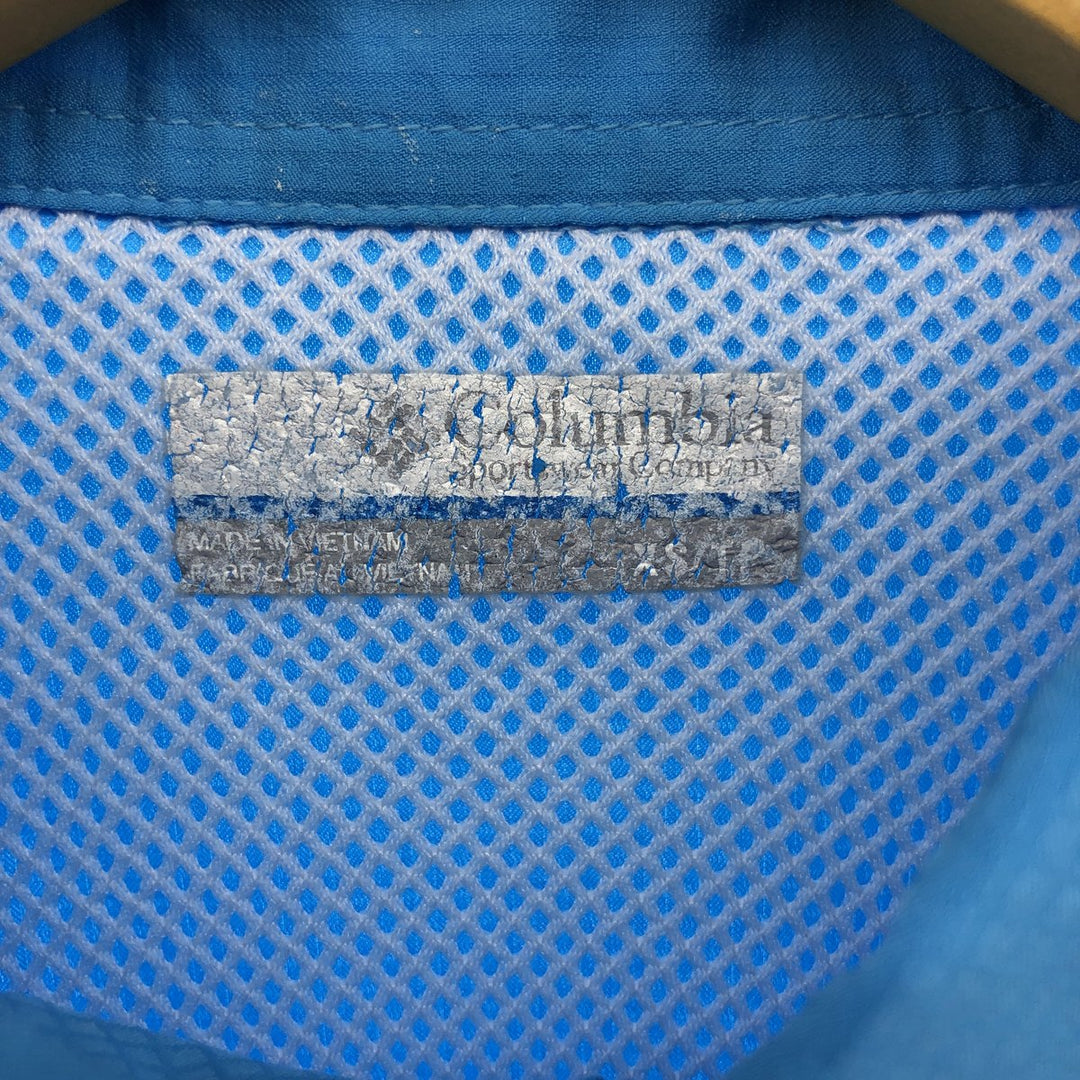 Columbia PFG Button-down Short Sleeve Fishing Shirt, Men's XS polyester Blue type light blue Vintage Second Hand