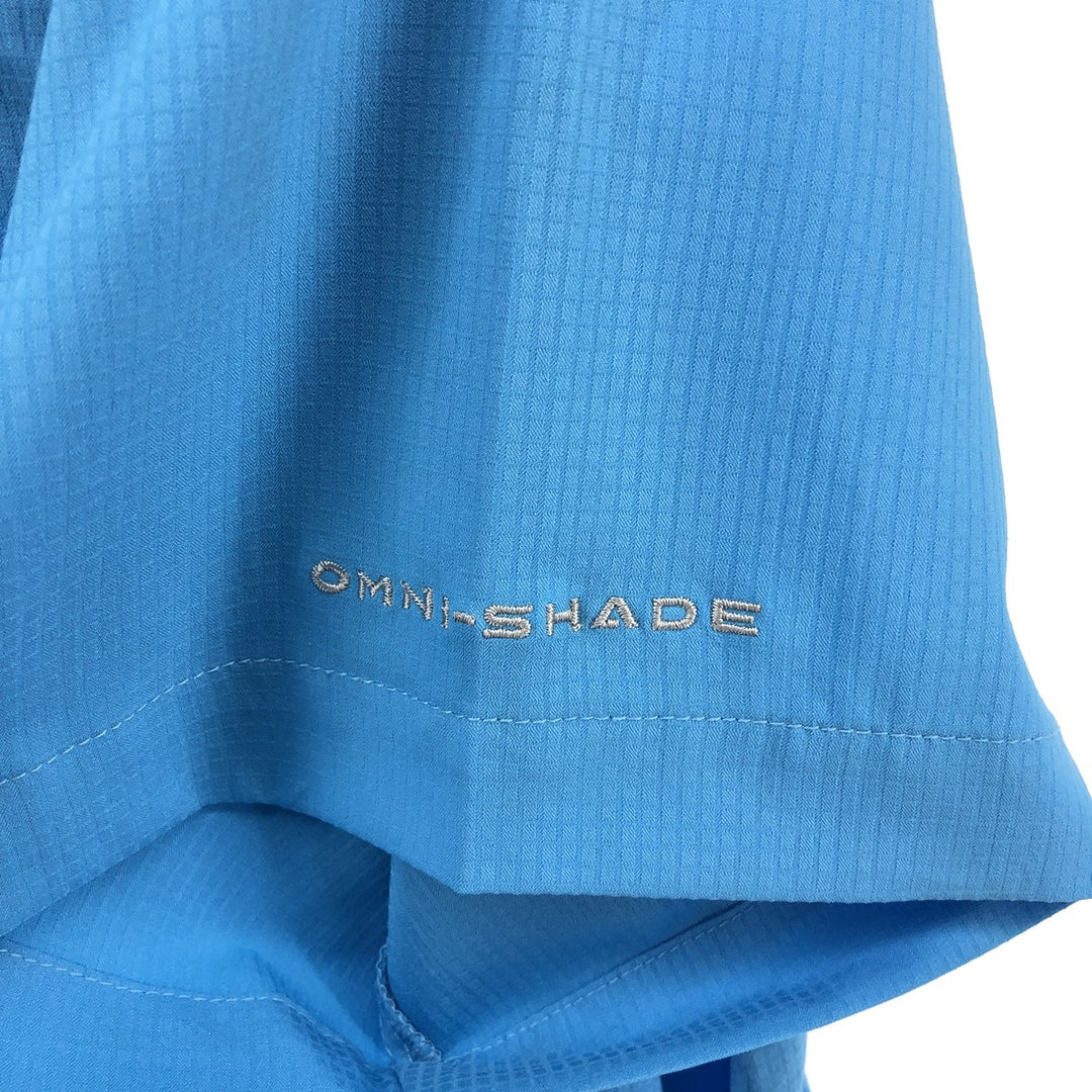 Columbia PFG Button-down Short Sleeve Fishing Shirt, Men's XS polyester Blue type light blue Vintage Second Hand