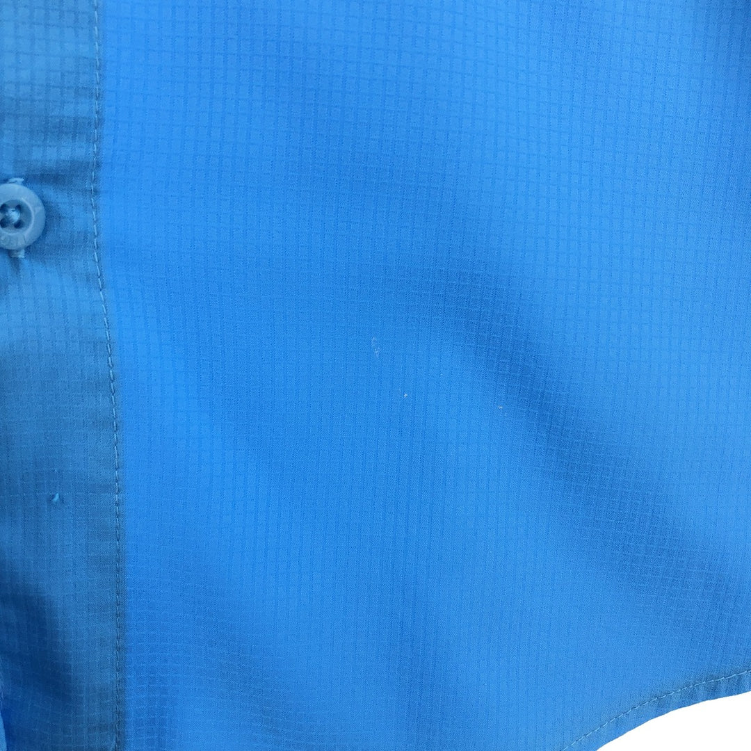 Columbia PFG Button-down Short Sleeve Fishing Shirt, Men's XS polyester Blue type light blue Vintage Second Hand