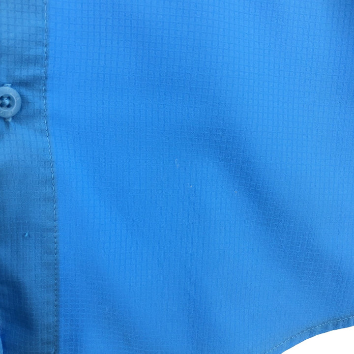 Columbia PFG Button-down Short Sleeve Fishing Shirt, Men's XS polyester Blue type light blue Vintage Second Hand