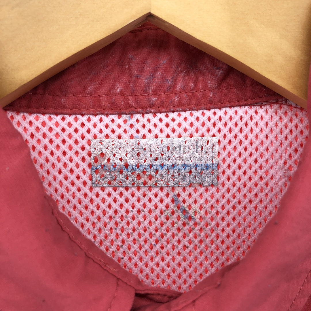 Columbia PFG Button-down Short Sleeve Fishing Shirt, Men's M Size Nylon red type Vintage Second Hand