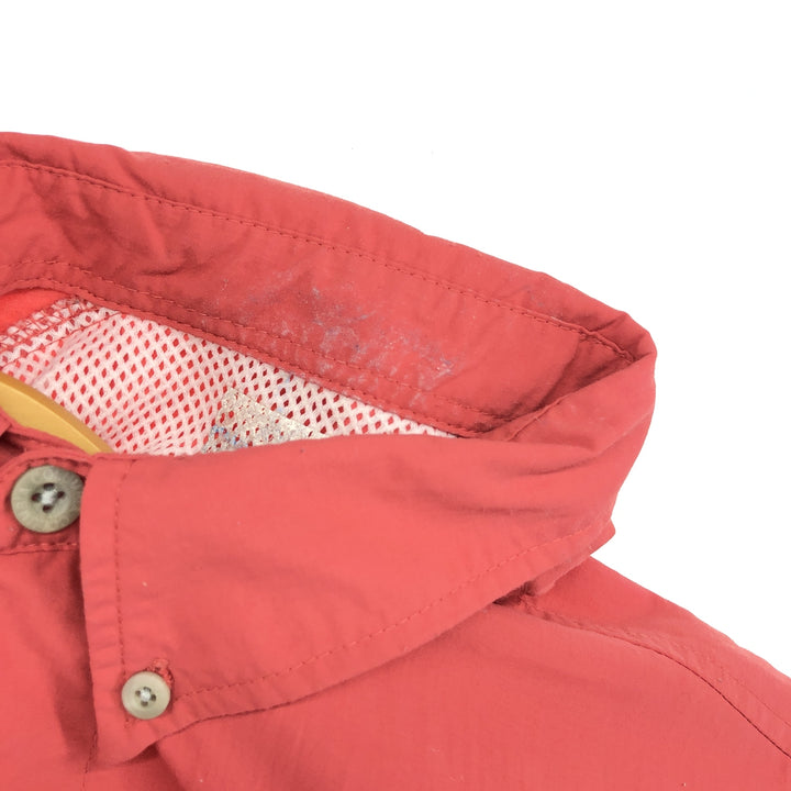 Columbia PFG Button-down Short Sleeve Fishing Shirt, Men's M Size Nylon red type Vintage Second Hand