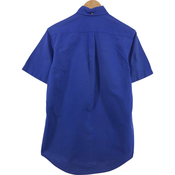 Ralph Lauren CUSTOM FIT short sleeve button down shirt, men's size S cotton blue type Vintage Second Hand