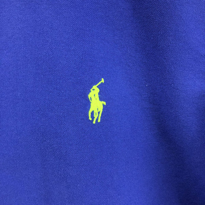 Ralph Lauren CUSTOM FIT short sleeve button down shirt, men's size S cotton blue type Vintage Second Hand