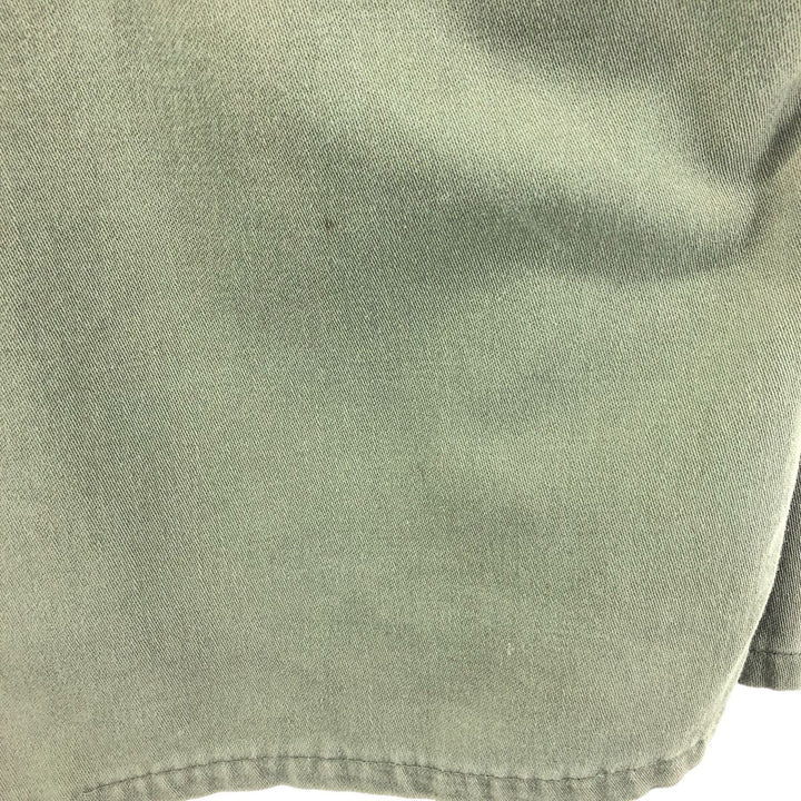 60'S barrel sleeve 3rd model military utility shirt, women's size M, vintage unclear Khaki type Vintage Second Hand