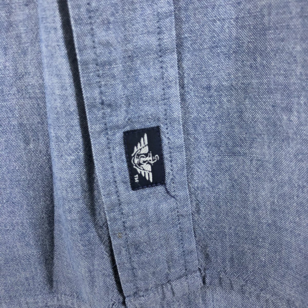 90'S Levi's DOCKERS short sleeve button down shirt, men's XL size, vintage cotton blue type Vintage Second Hand