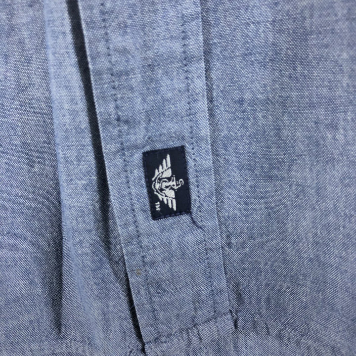 90'S Levi's DOCKERS short sleeve button down shirt, men's XL size, vintage cotton blue type Vintage Second Hand