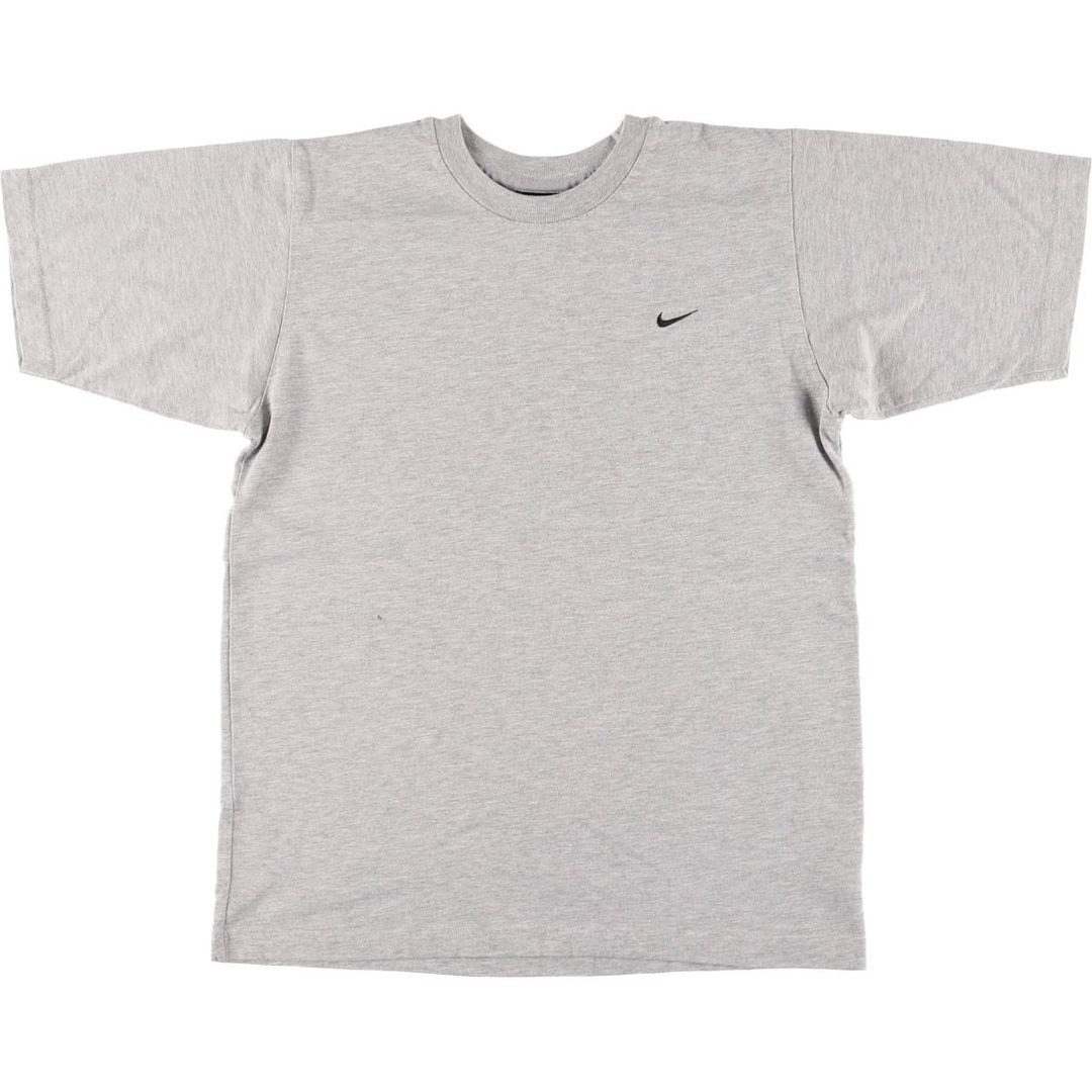 90'S Nike One Point Logo T-shirt, Men's S size cotton gray type Vintage Second Hand