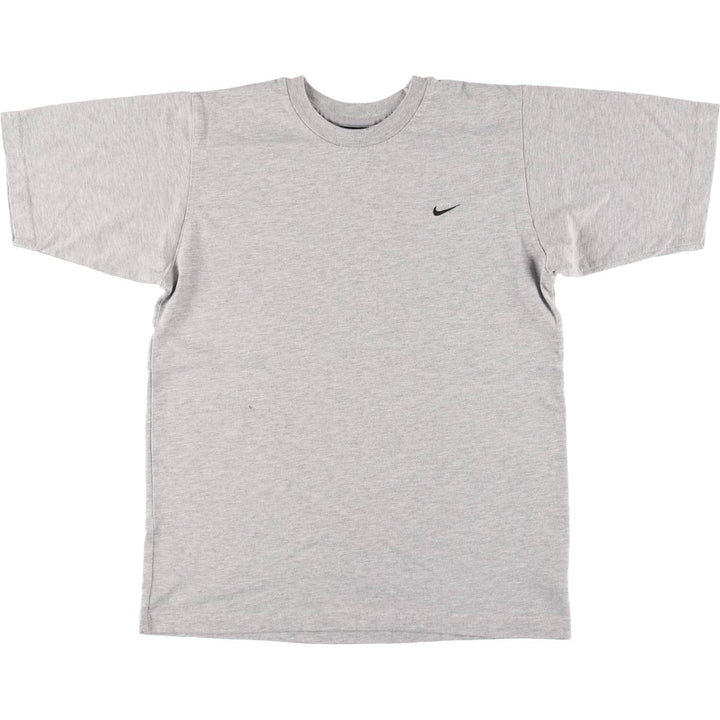 90'S Nike One Point Logo T-shirt, Men's S size cotton gray type Vintage Second Hand