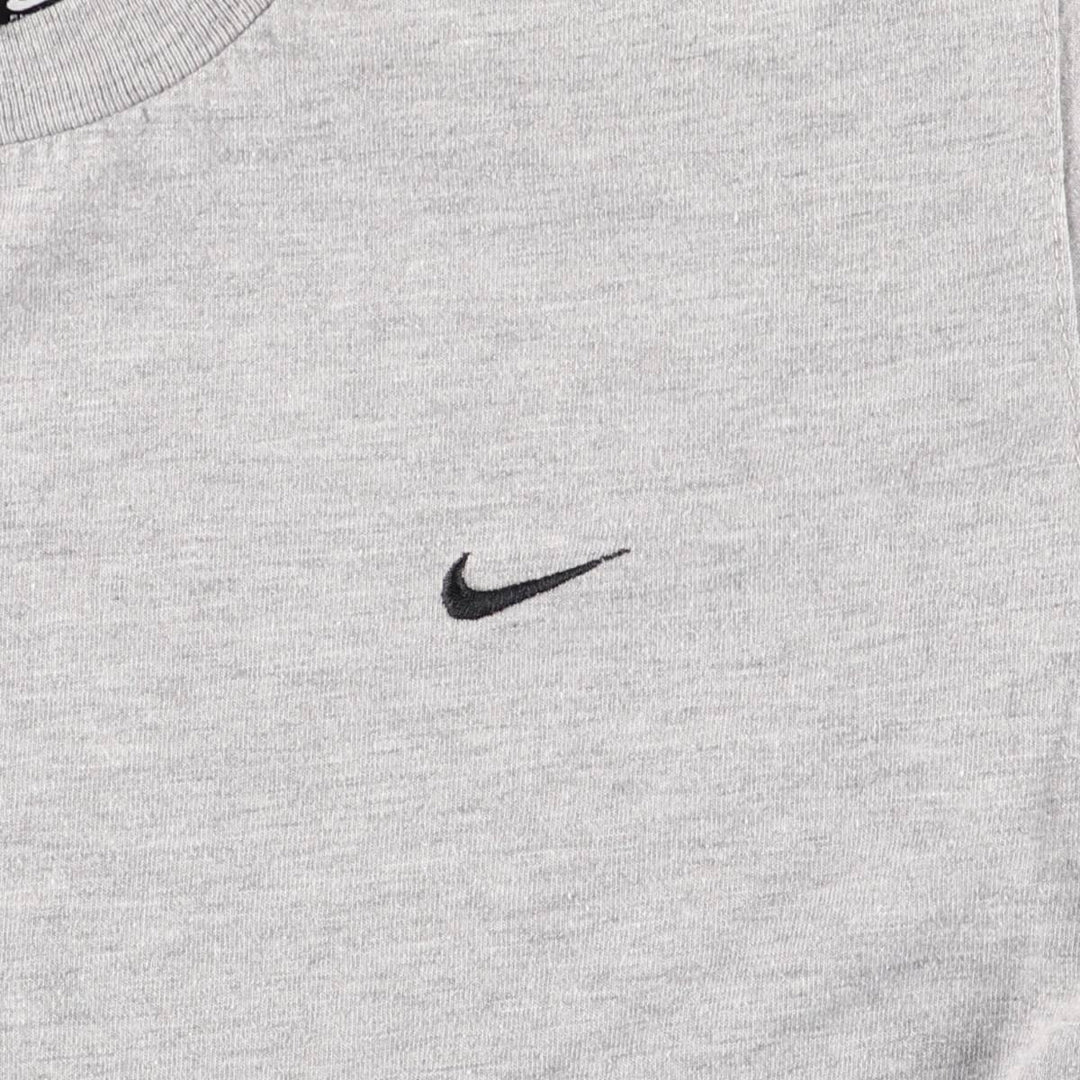 90'S Nike One Point Logo T-shirt, Men's S size cotton gray type Vintage Second Hand