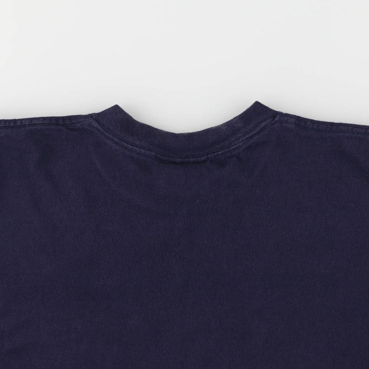 90'S Reebok Printed T-shirt Made in USA Men's XL Vintage cotton navy blue type Vintage Second Hand