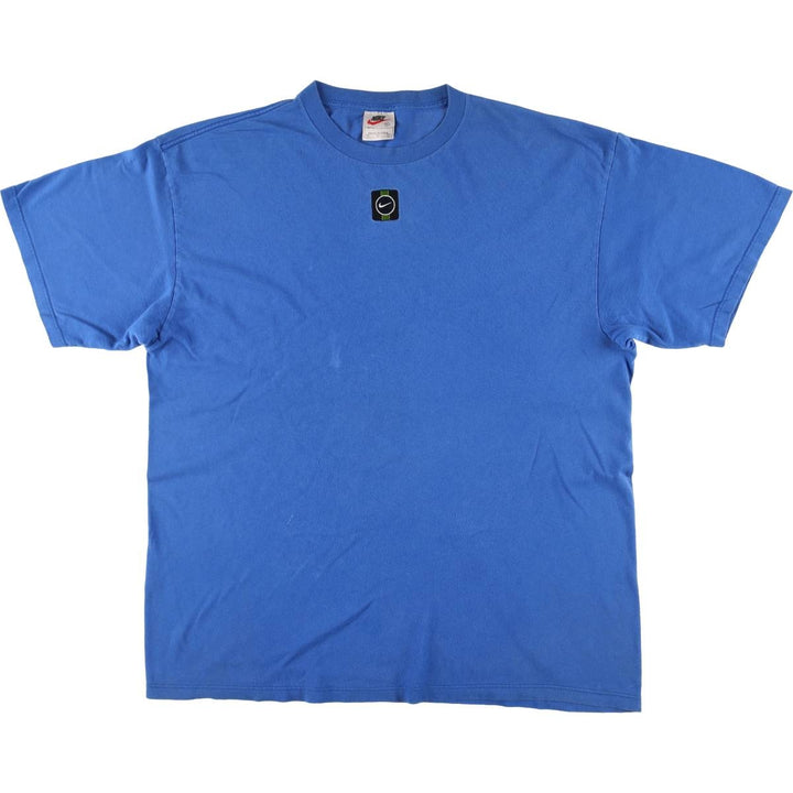 90'S Nike One Point Logo T-shirt Made in USA Men's XL Vintage cotton blue type Vintage Second Hand