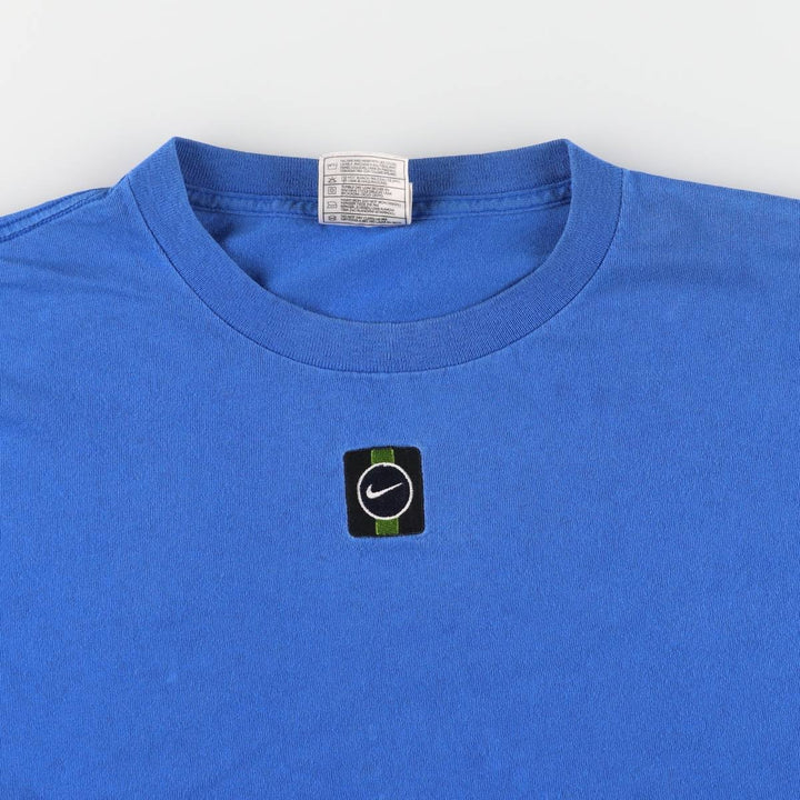 90'S Nike One Point Logo T-shirt Made in USA Men's XL Vintage cotton blue type Vintage Second Hand