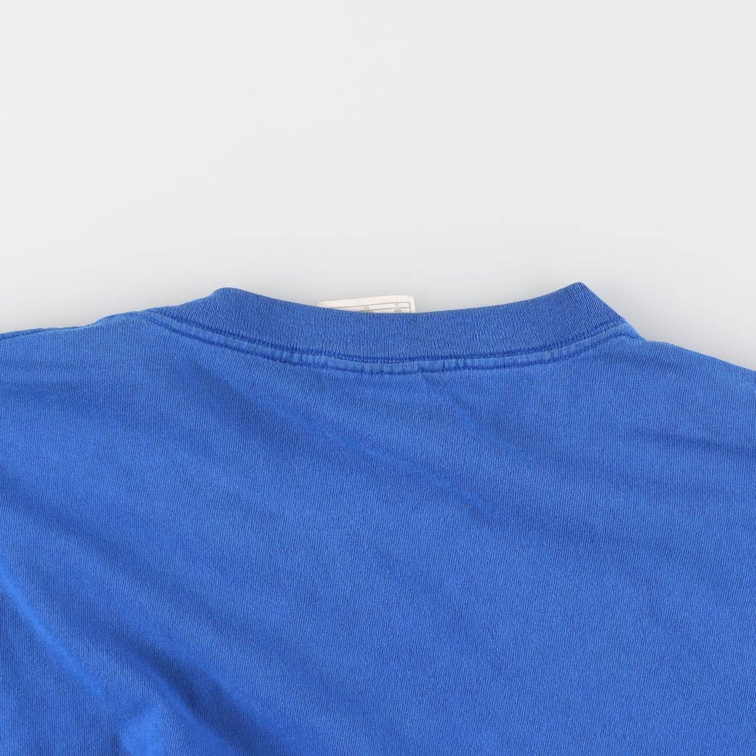 90'S Nike One Point Logo T-shirt Made in USA Men's XL Vintage cotton blue type Vintage Second Hand