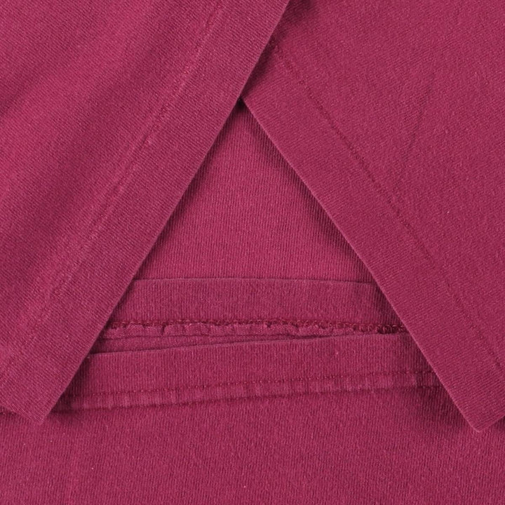 90'S Reebok One Point Logo T-shirt Made in USA Men's L Size Vintage cotton wine-red Vintage Second Hand