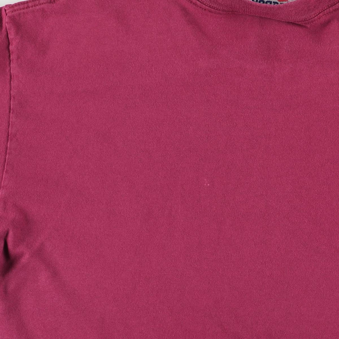 90'S Reebok One Point Logo T-shirt Made in USA Men's L Size Vintage cotton wine-red Vintage Second Hand