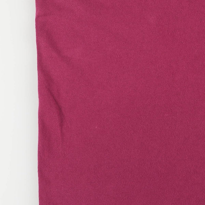 90'S Reebok One Point Logo T-shirt Made in USA Men's L Size Vintage cotton wine-red Vintage Second Hand