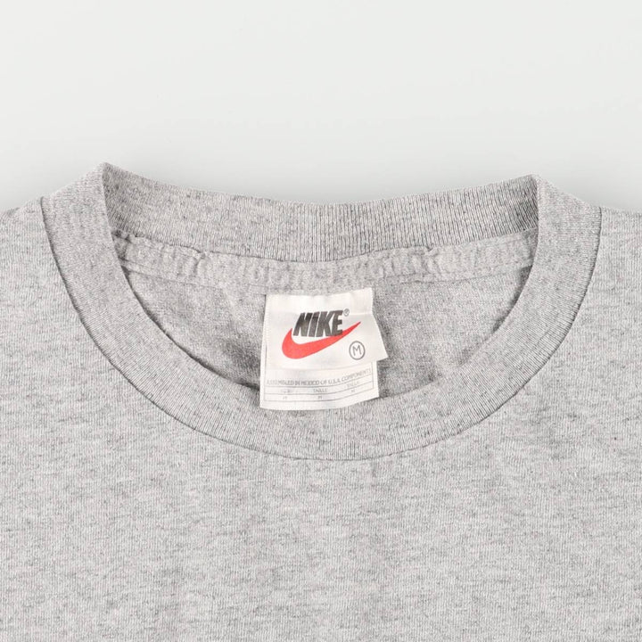 90'S Nike NIKE TEAM Printed T-shirt Men's M Vintage cotton gray type Vintage Second Hand