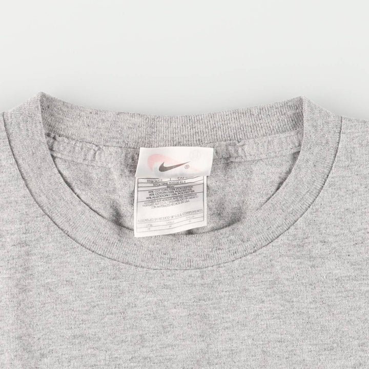 90'S Nike NIKE TEAM Printed T-shirt Men's M Vintage cotton gray type Vintage Second Hand