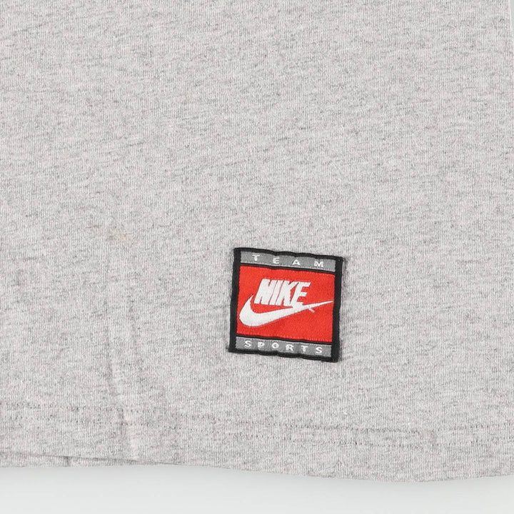90'S Nike NIKE TEAM Printed T-shirt Men's M Vintage cotton gray type Vintage Second Hand