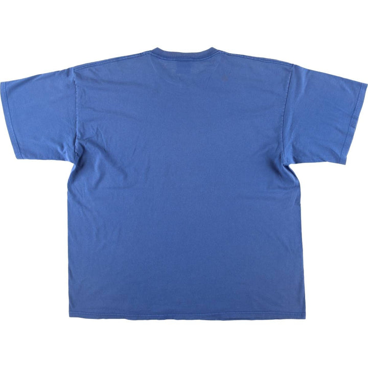 90'S Nike Logo T-shirt Made in USA Men's XXL Vintage cotton blue type Vintage Second Hand
