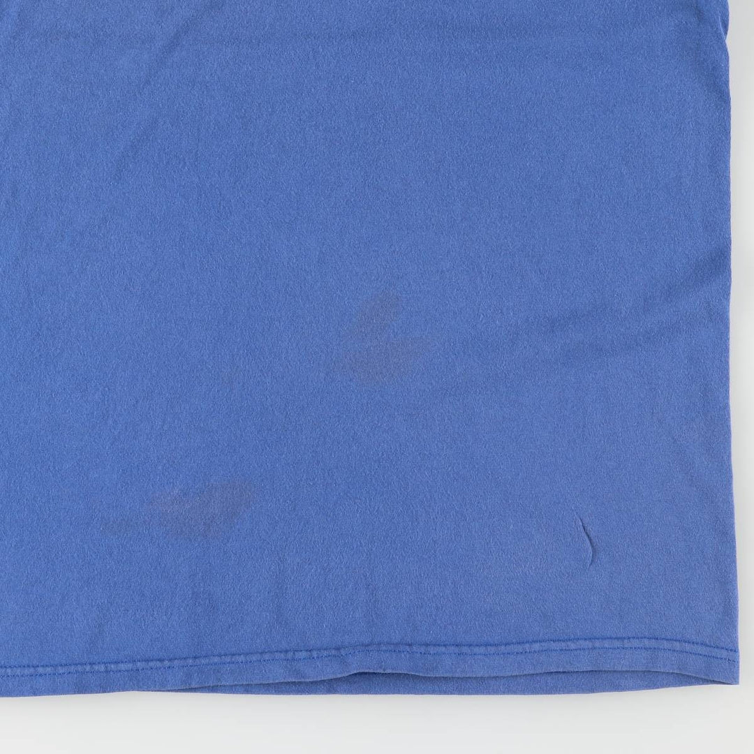 90'S Nike Logo T-shirt Made in USA Men's XXL Vintage cotton blue type Vintage Second Hand