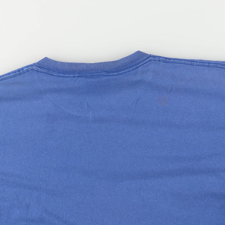90'S Nike Logo T-shirt Made in USA Men's XXL Vintage cotton blue type Vintage Second Hand