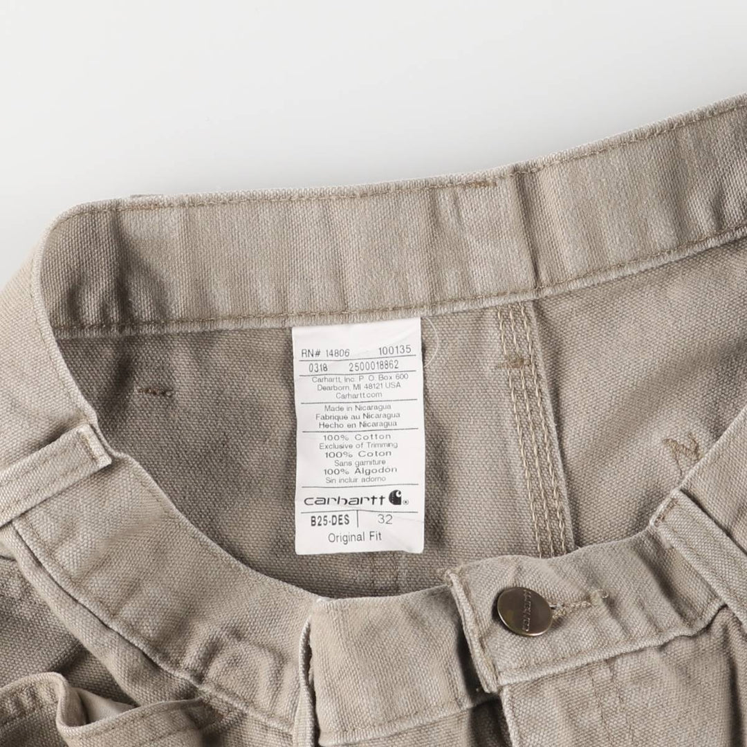 Carhartt Duck Painter Shorts, Shorts, Men's, W32 equivalent cotton Beige type Vintage Second Hand