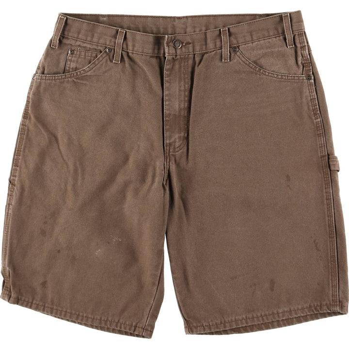Dickies Relaxed Fit Duck Painter Shorts, Men's, W36 cotton brown type Vintage Second Hand
