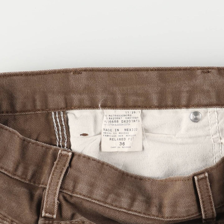 Dickies Relaxed Fit Duck Painter Shorts, Men's, W36 cotton brown type Vintage Second Hand