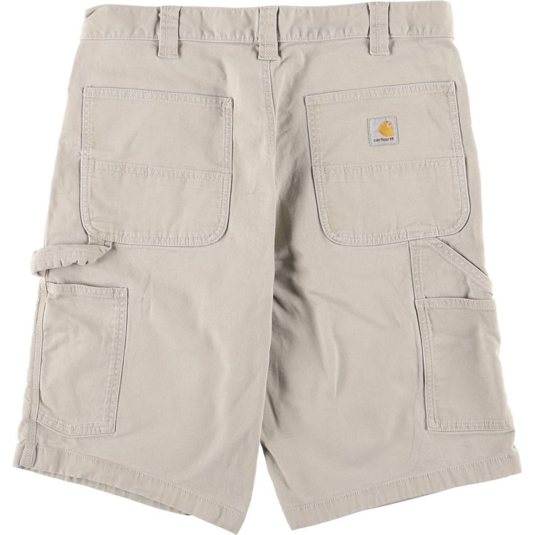 Carhartt Relaxed Fit Duck Painter Shorts, Men's, W34 equivalent cotton gray type Vintage Second Hand