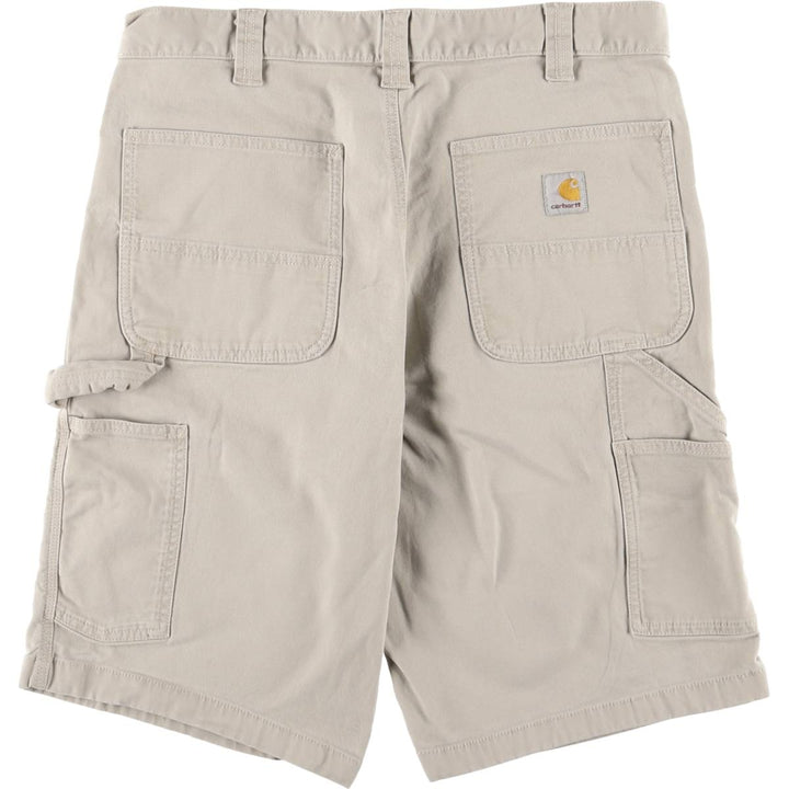 Carhartt Relaxed Fit Duck Painter Shorts, Men's, W34 equivalent cotton gray type Vintage Second Hand