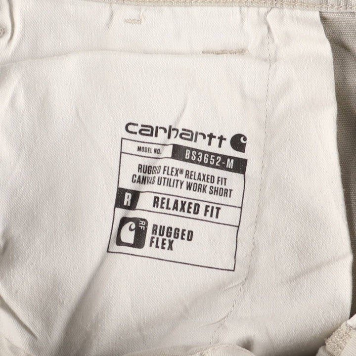 Carhartt Relaxed Fit Duck Painter Shorts, Men's, W34 equivalent cotton gray type Vintage Second Hand
