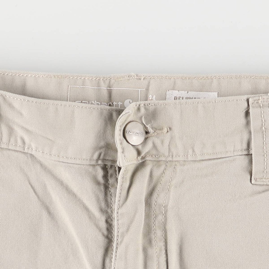Carhartt Relaxed Fit Duck Painter Shorts, Men's, W34 equivalent cotton gray type Vintage Second Hand