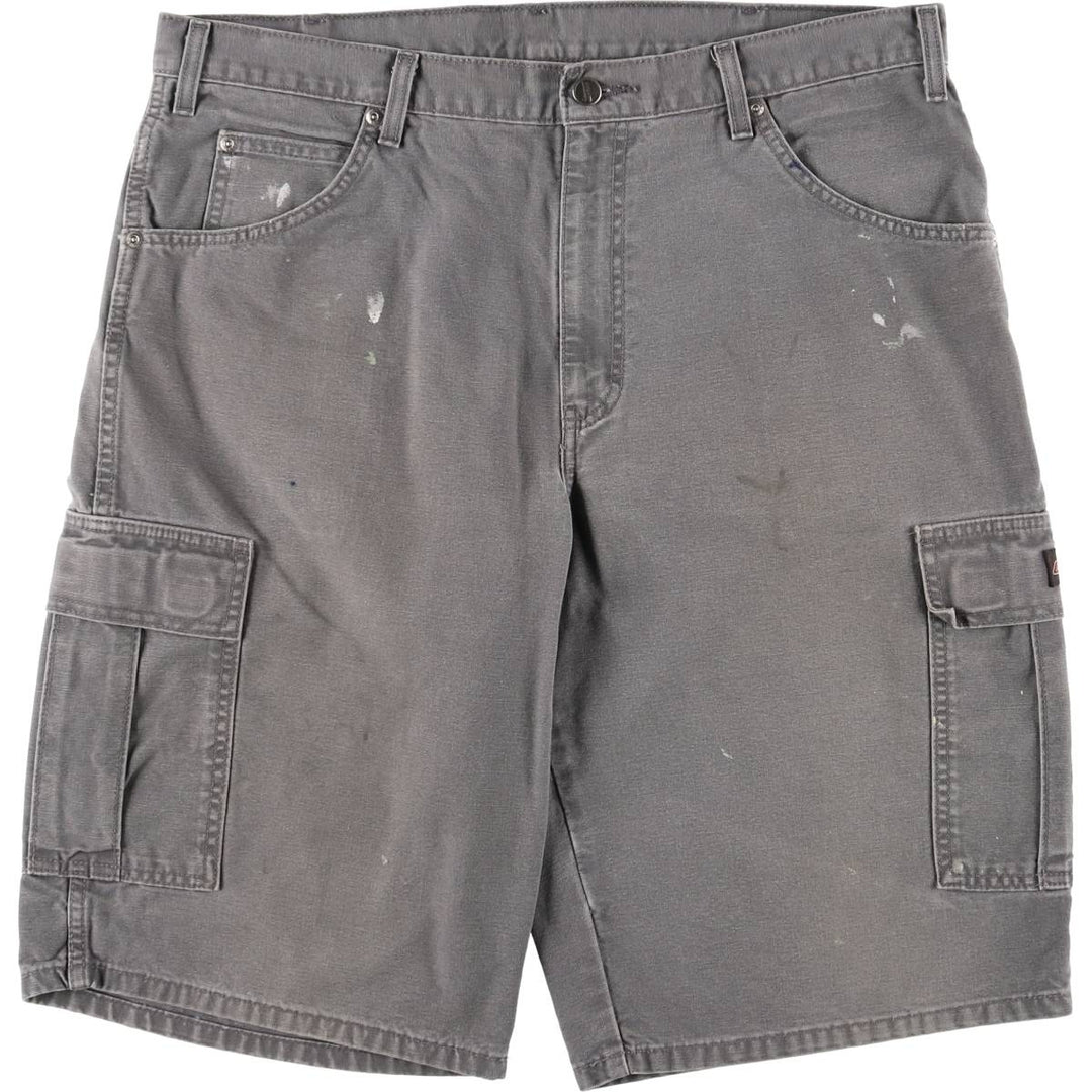 Dickies Duck Cargo Shorts, Half Pants, Men's, W37 equivalent cotton gray type Vintage Second Hand