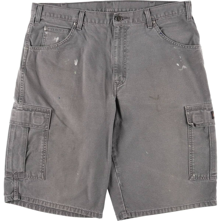 Dickies Duck Cargo Shorts, Half Pants, Men's, W37 equivalent cotton gray type Vintage Second Hand