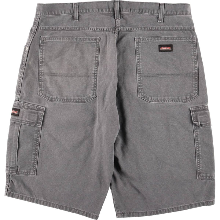 Dickies Duck Cargo Shorts, Half Pants, Men's, W37 equivalent cotton gray type Vintage Second Hand