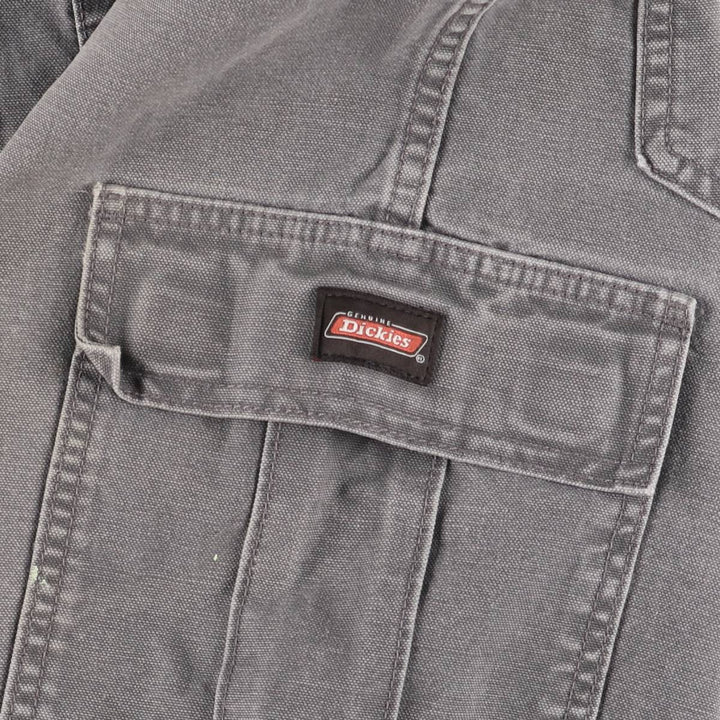 Dickies Duck Cargo Shorts, Half Pants, Men's, W37 equivalent cotton gray type Vintage Second Hand