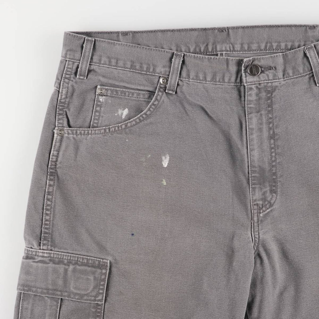Dickies Duck Cargo Shorts, Half Pants, Men's, W37 equivalent cotton gray type Vintage Second Hand