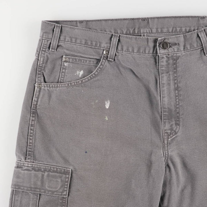 Dickies Duck Cargo Shorts, Half Pants, Men's, W37 equivalent cotton gray type Vintage Second Hand