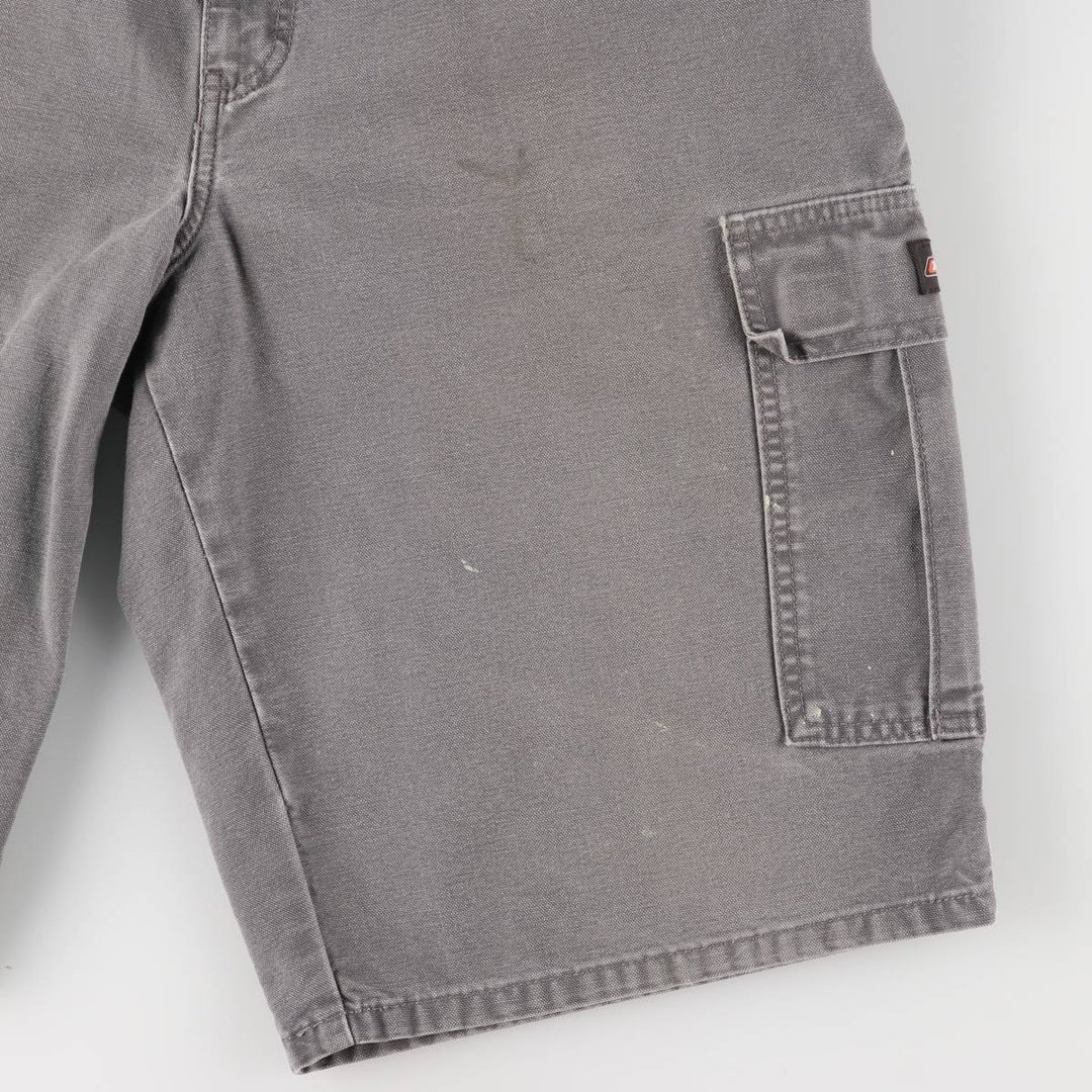 Dickies Duck Cargo Shorts, Half Pants, Men's, W37 equivalent cotton gray type Vintage Second Hand