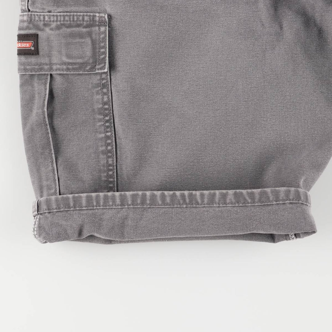 Dickies Duck Cargo Shorts, Half Pants, Men's, W37 equivalent cotton gray type Vintage Second Hand