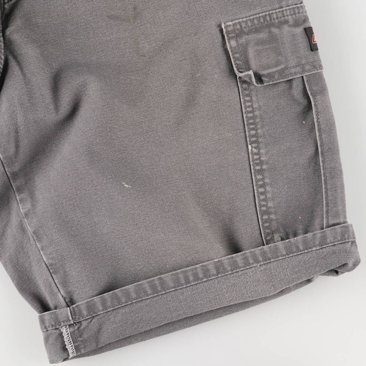 Dickies Duck Cargo Shorts, Half Pants, Men's, W37 equivalent cotton gray type Vintage Second Hand