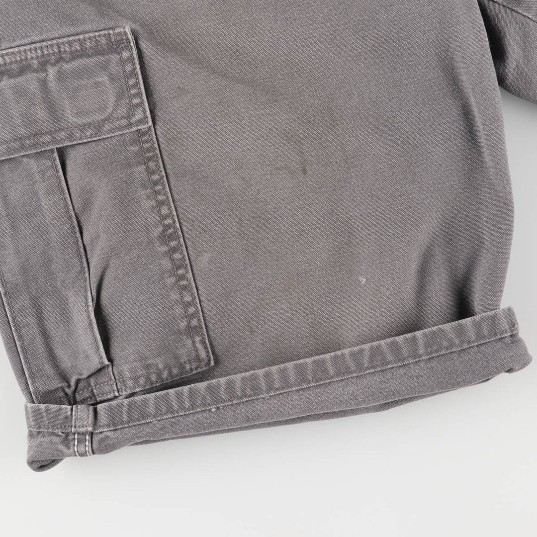 Dickies Duck Cargo Shorts, Half Pants, Men's, W37 equivalent cotton gray type Vintage Second Hand