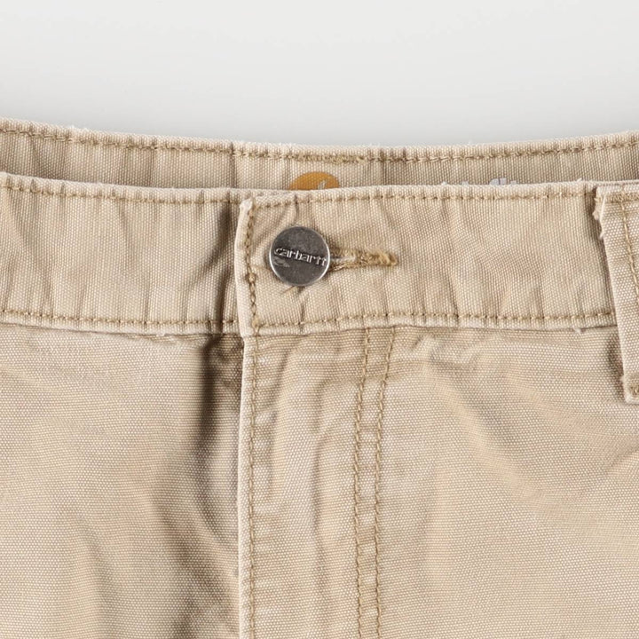Carhartt Relaxed Fit Duck Cargo Shorts, Shorts, Men's, W34 equivalent unclear Beige type Vintage Second Hand