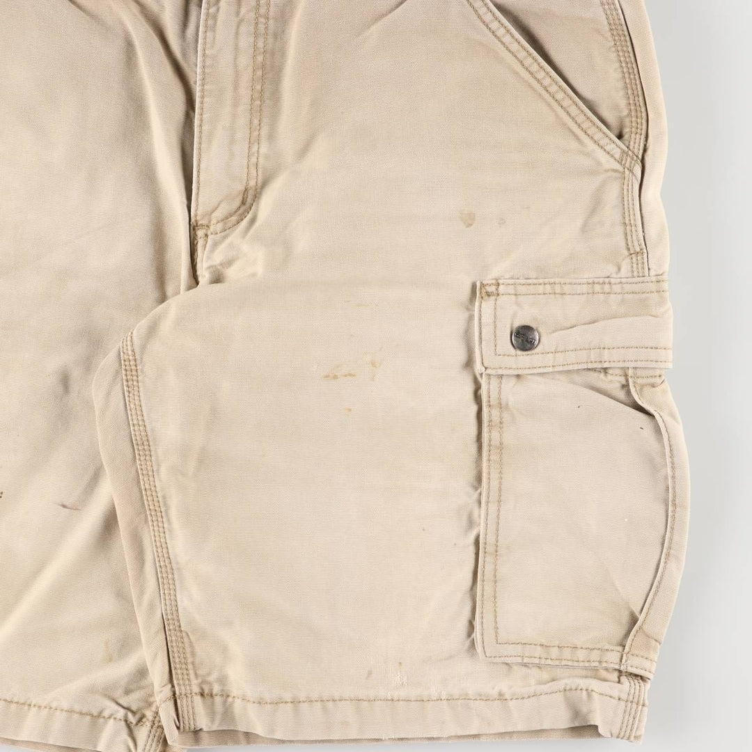 Carhartt Relaxed Fit Duck Cargo Shorts, Shorts, Men's, W34 equivalent unclear Beige type Vintage Second Hand
