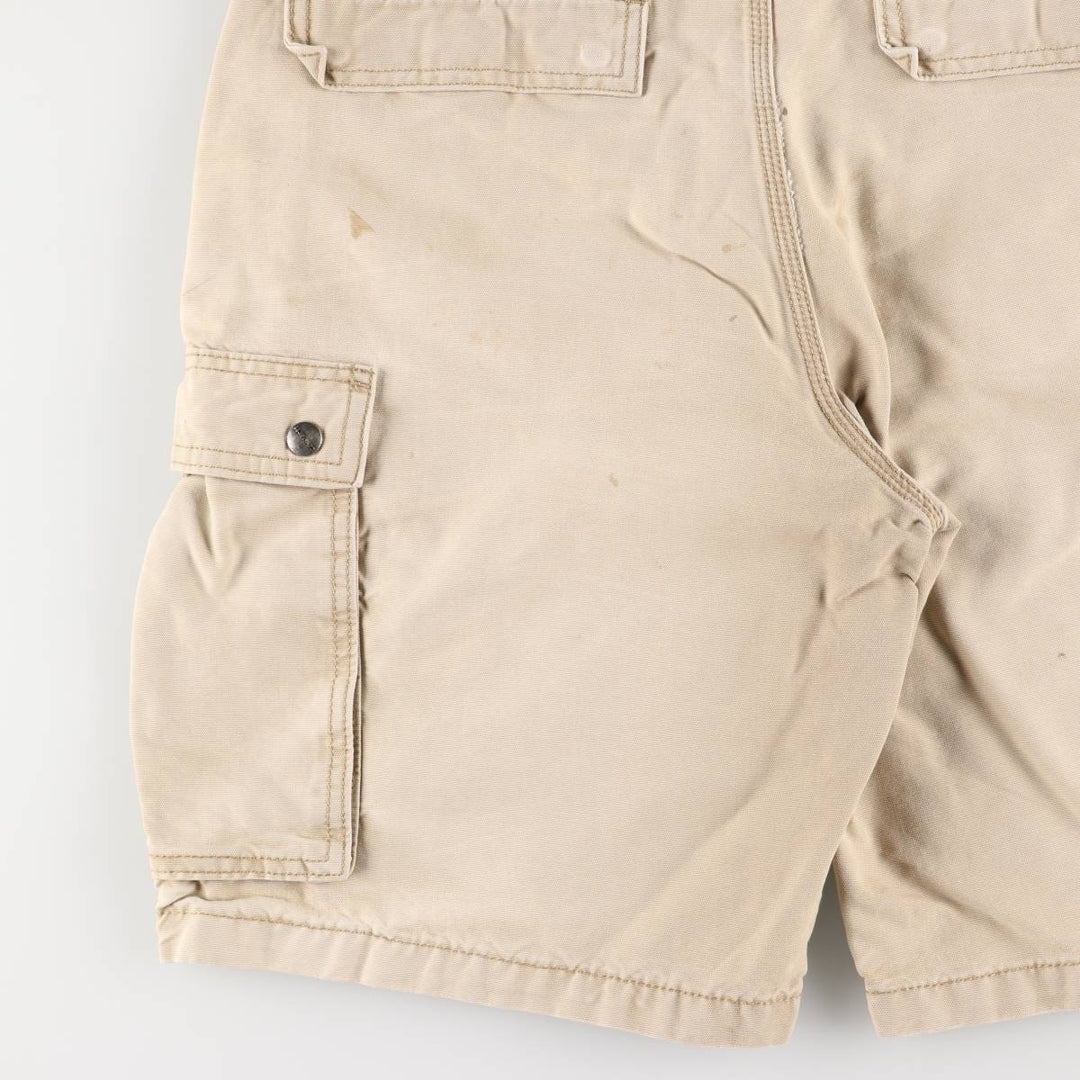 Carhartt Relaxed Fit Duck Cargo Shorts, Shorts, Men's, W34 equivalent unclear Beige type Vintage Second Hand