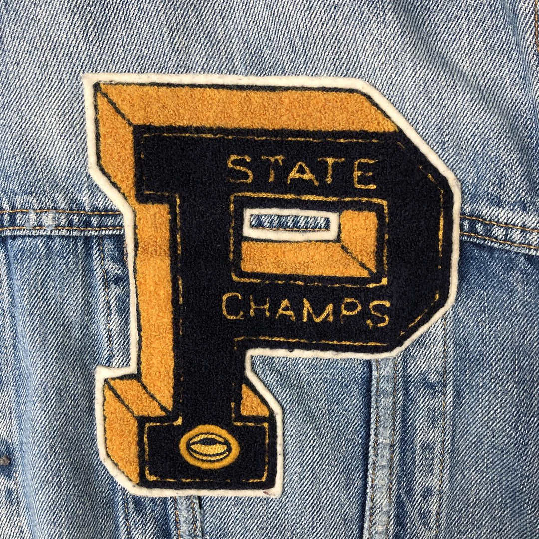 Ralph Lauren POLO RALPH LAUREN denim jacket G-jacket Men's XXL equivalent cotton blue type Vintage Second Hand