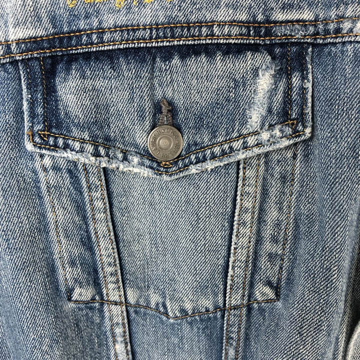 Ralph Lauren POLO RALPH LAUREN denim jacket G-jacket Men's XXL equivalent cotton blue type Vintage Second Hand